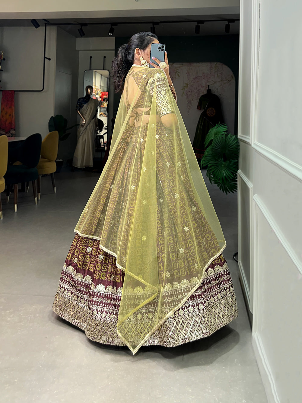 Awesome Digital Print With Embroidery Sequence Work Lehenga Choli