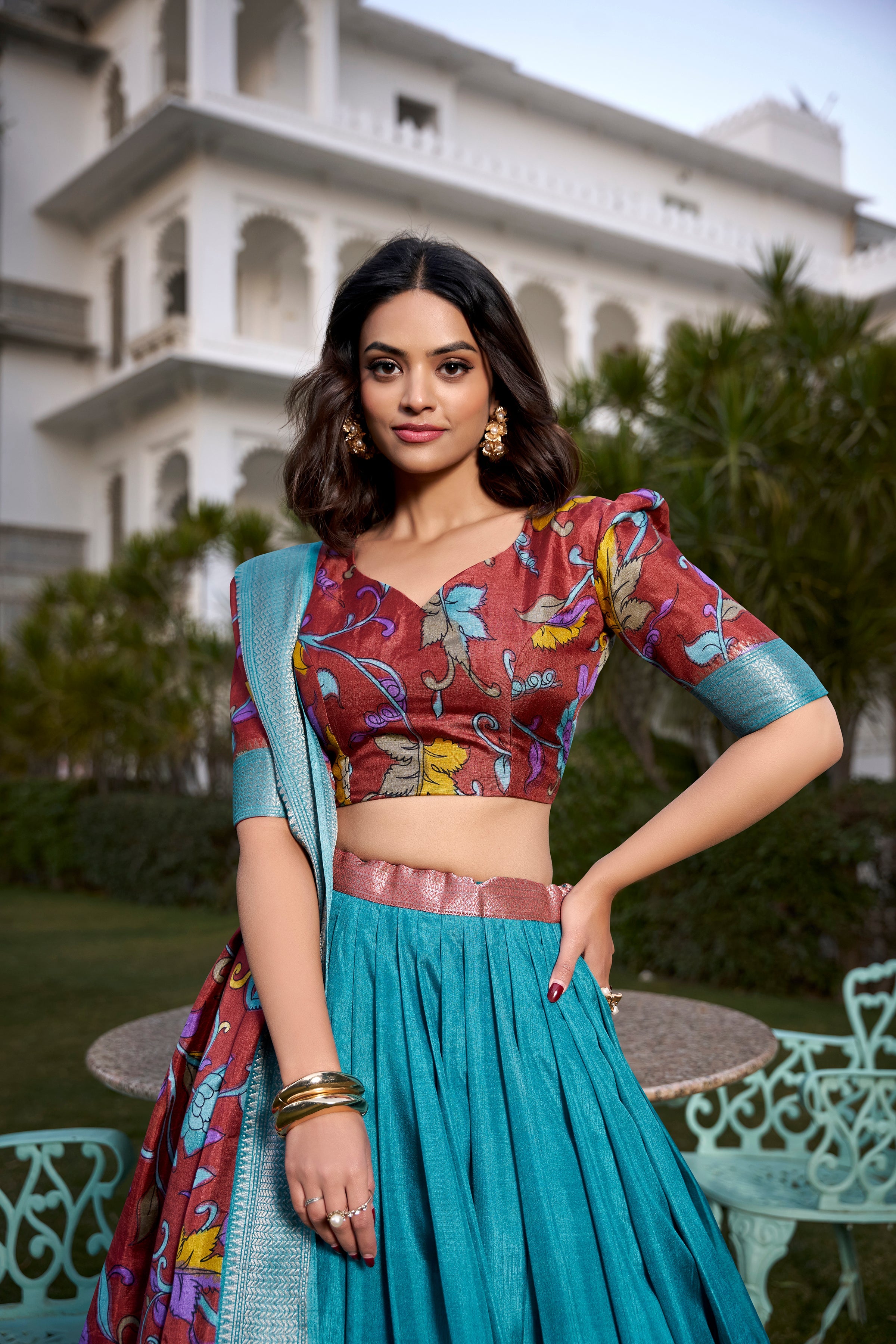 Festival Wear Dola Silk Lehenga Choli With Designer Dupatta For Women