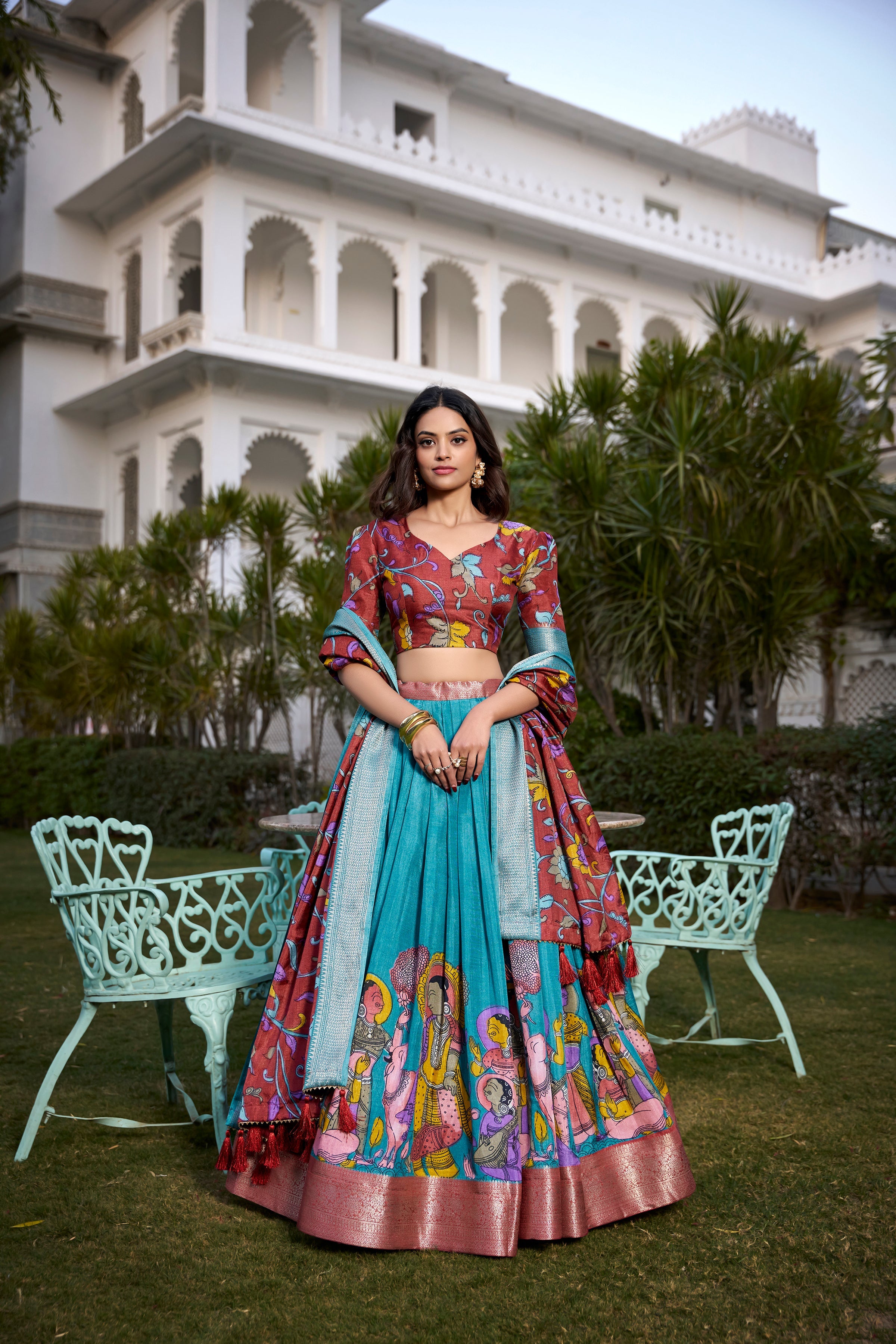 Festival Wear Dola Silk Lehenga Choli With Designer Dupatta For Women