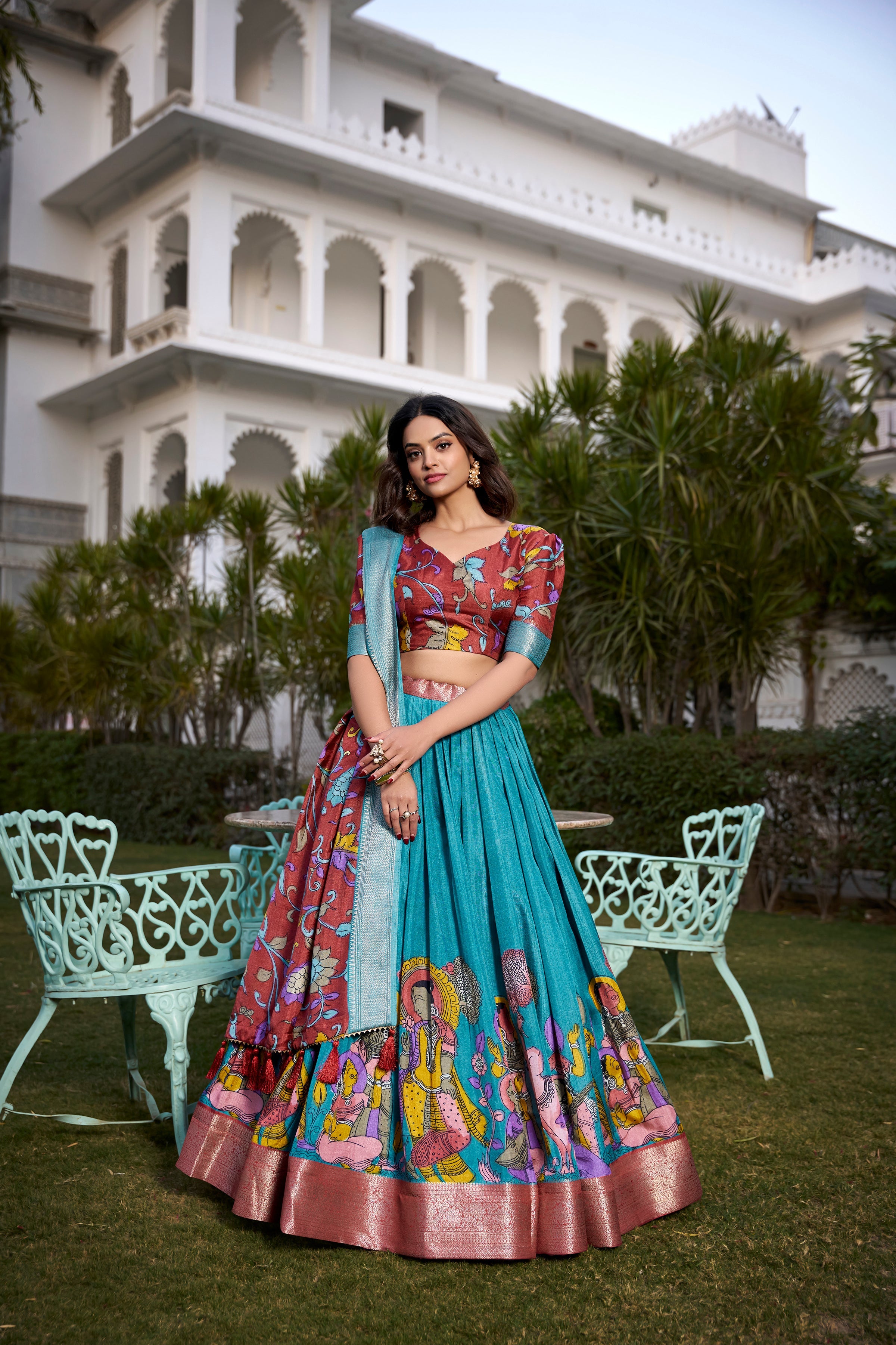 Festival Wear Dola Silk Lehenga Choli With Designer Dupatta For Women
