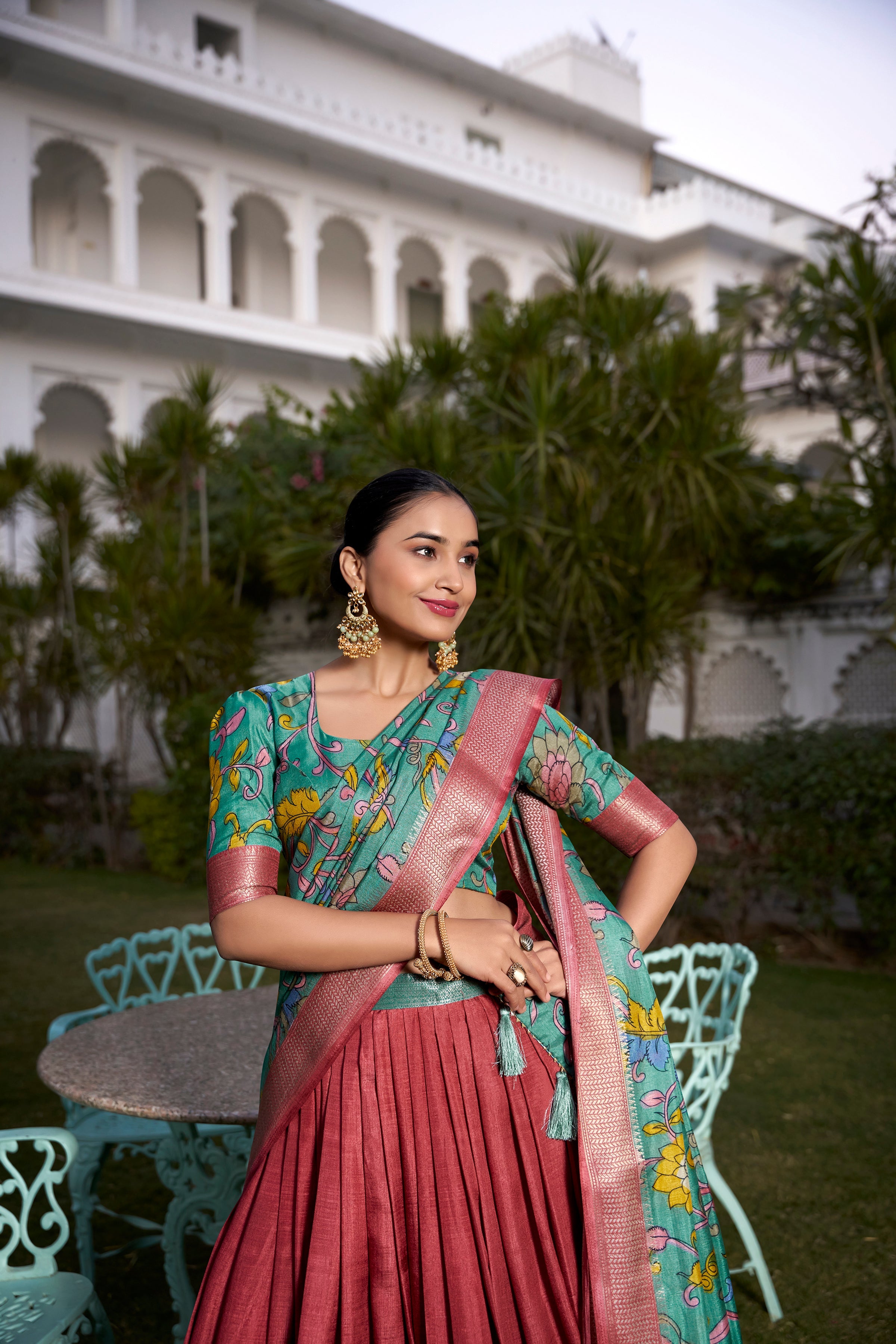 Festival Wear Dola Silk Lehenga Choli With Designer Dupatta For Women