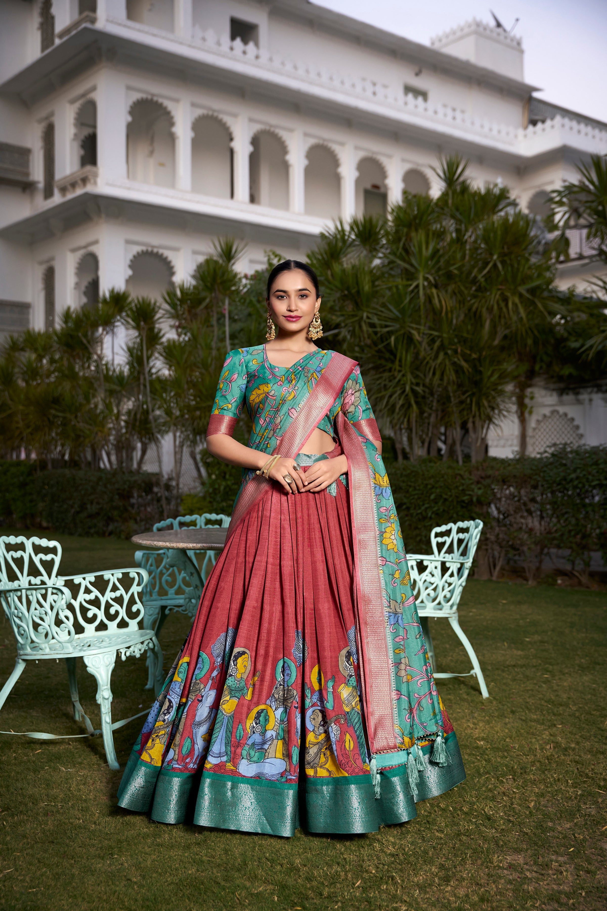 Festival Wear Dola Silk Lehenga Choli With Designer Dupatta For Women