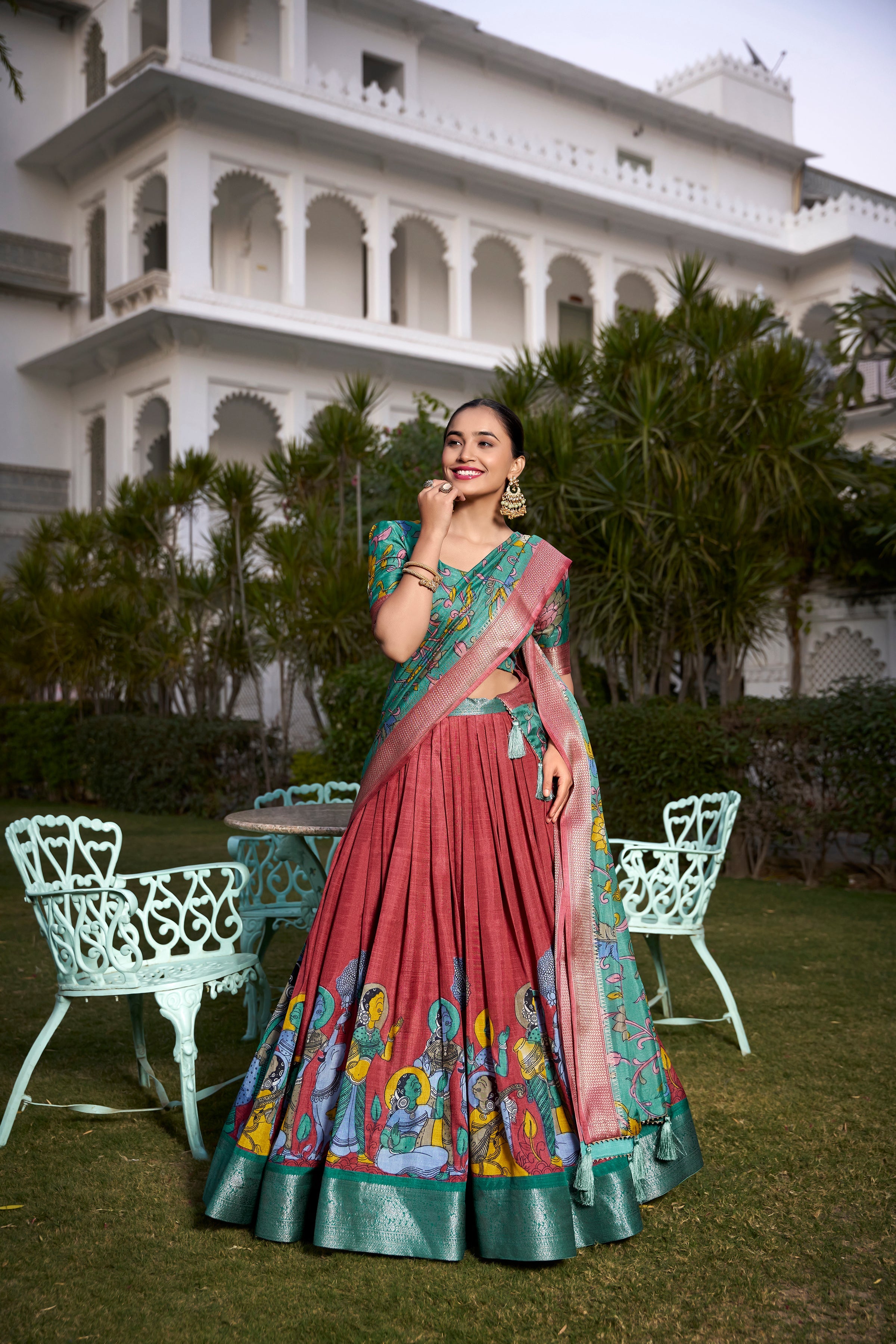 Festival Wear Dola Silk Lehenga Choli With Designer Dupatta For Women
