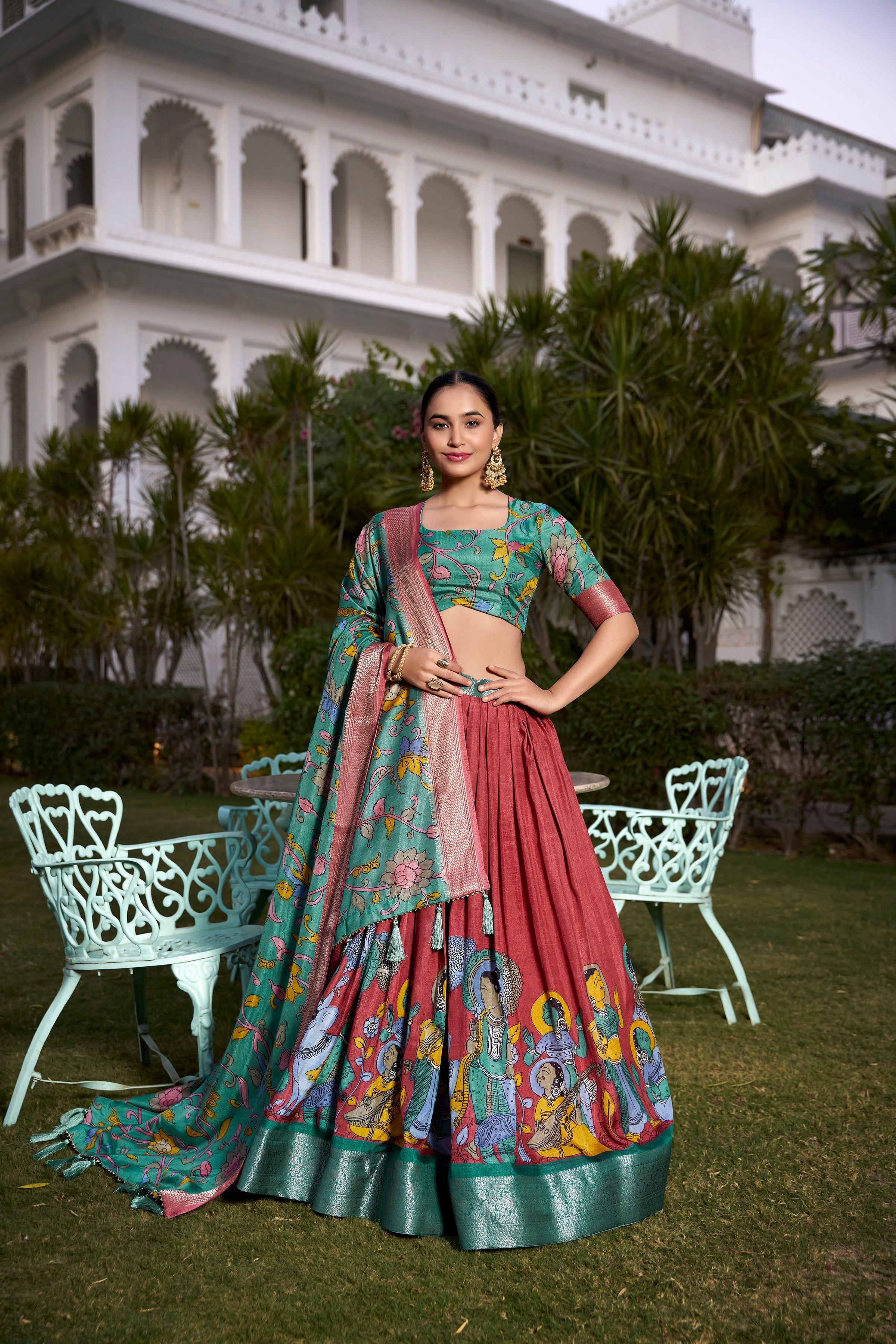 Festival Wear Dola Silk Lehenga Choli With Designer Dupatta For Women