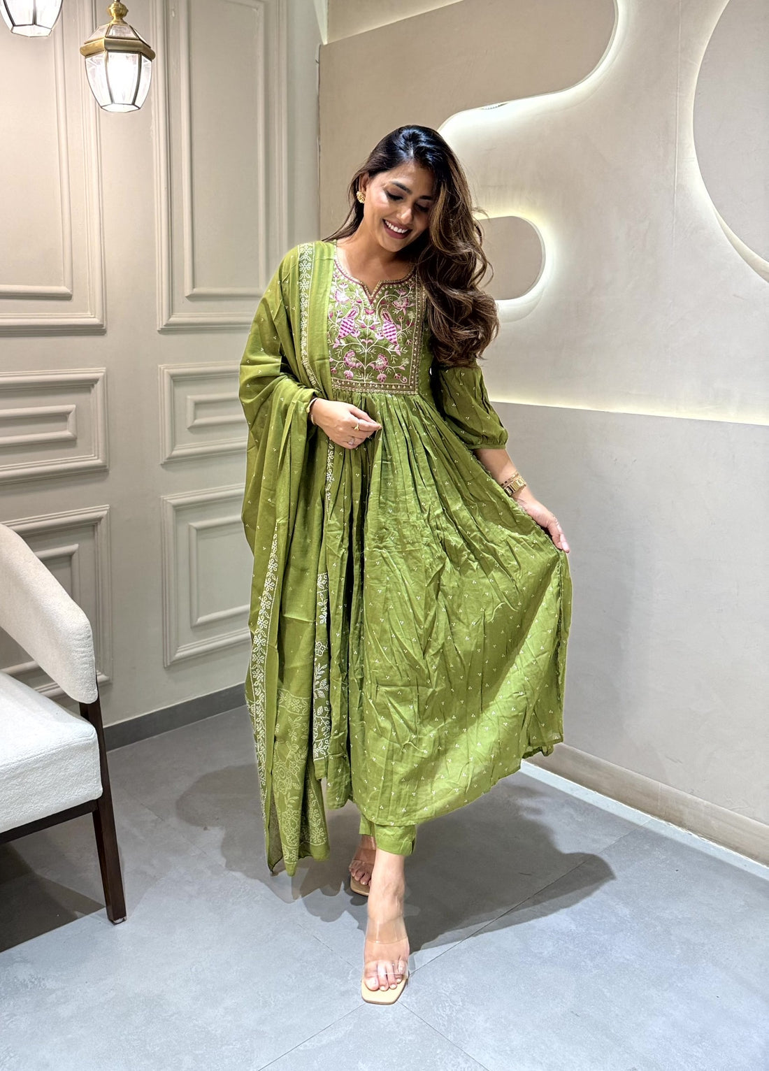 Women's White Viscose Chanderi Kurta Sharara Set with Dupatta