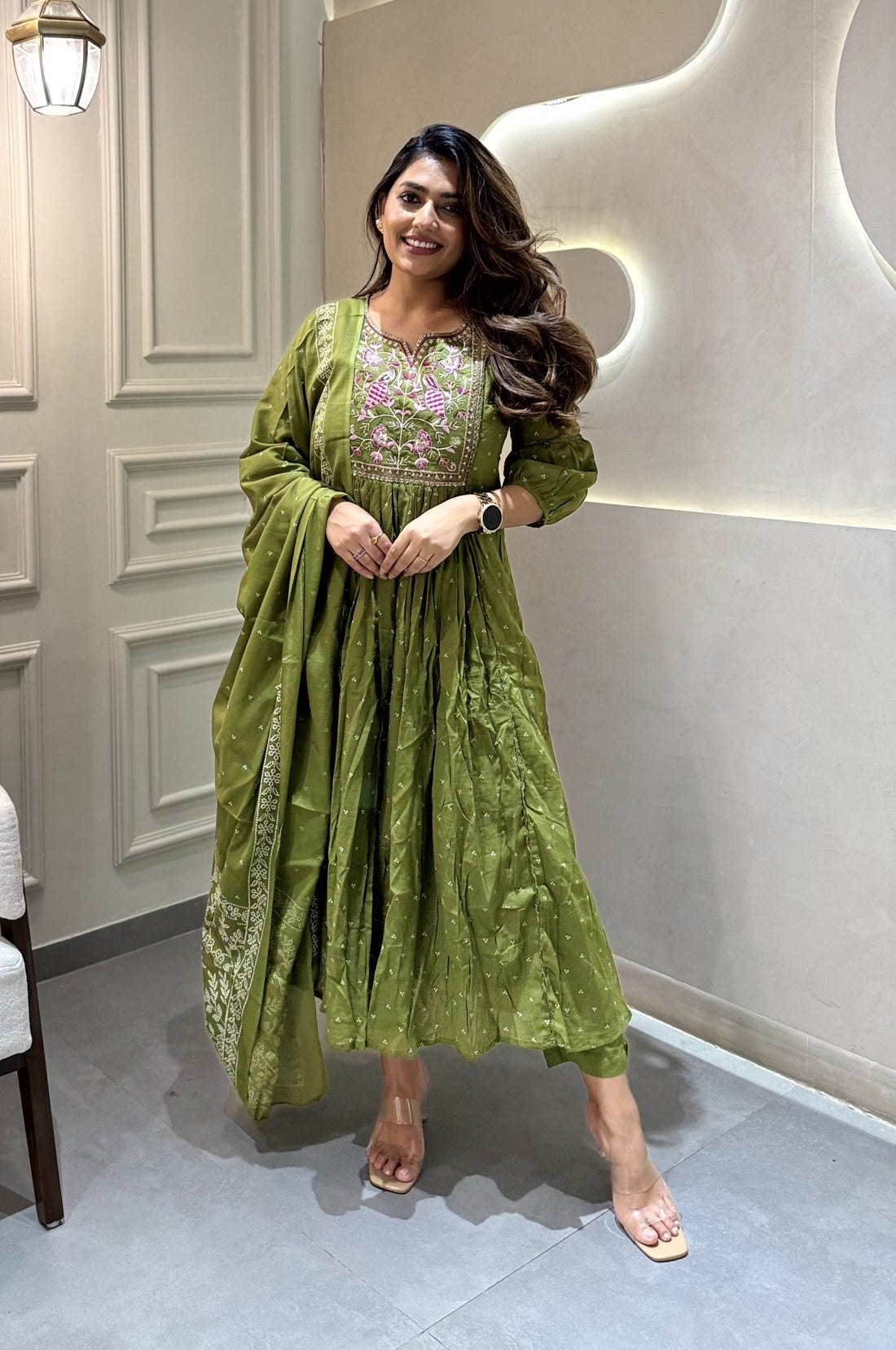 Women's White Viscose Chanderi Kurta Sharara Set with Dupatta