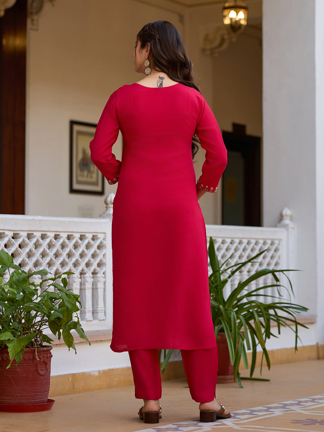 Women's Occasional Embroidared Kurta Suit Set