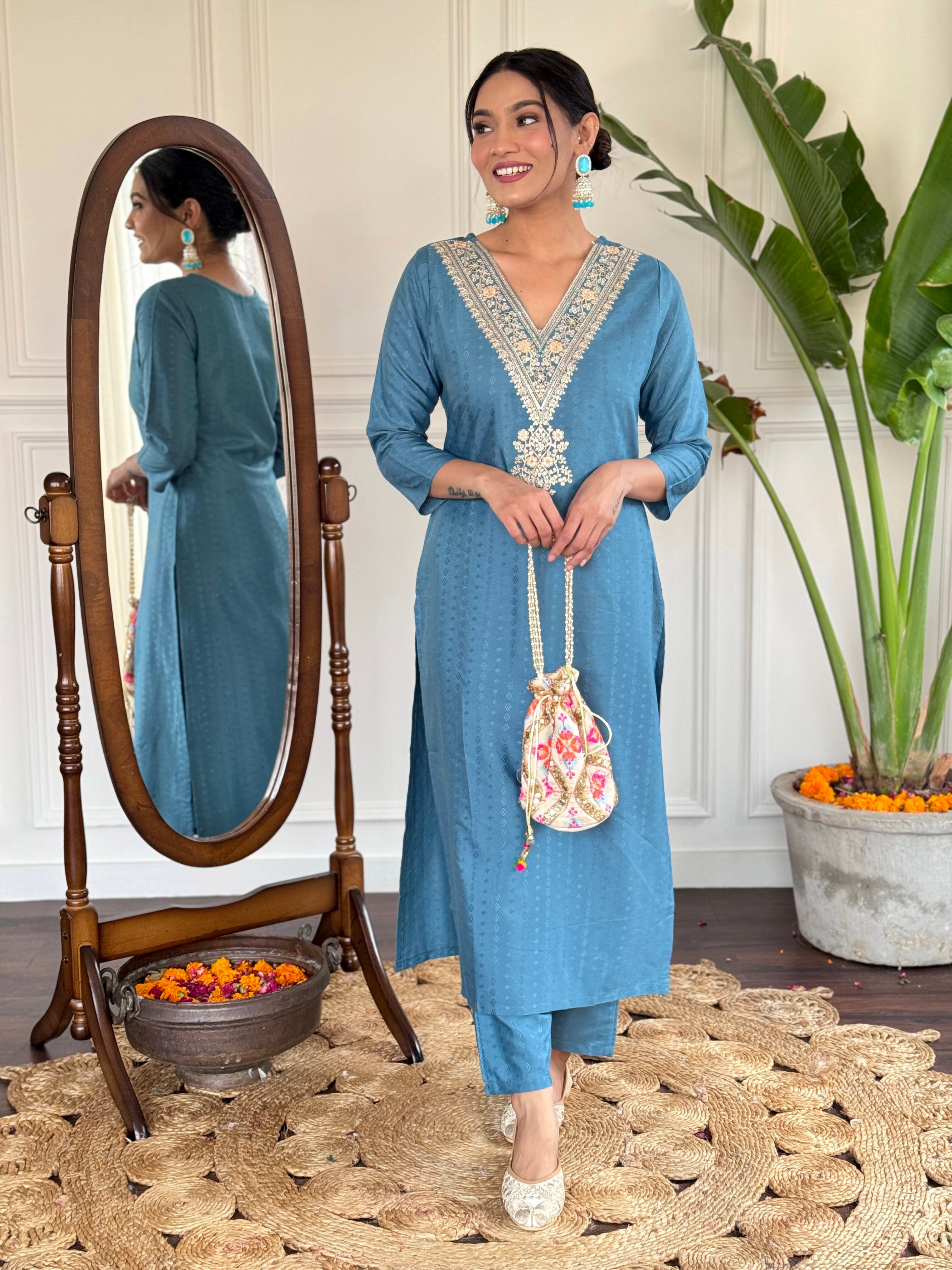 Women's Viscose Rayon Kurta Sharara Set with Dupatta