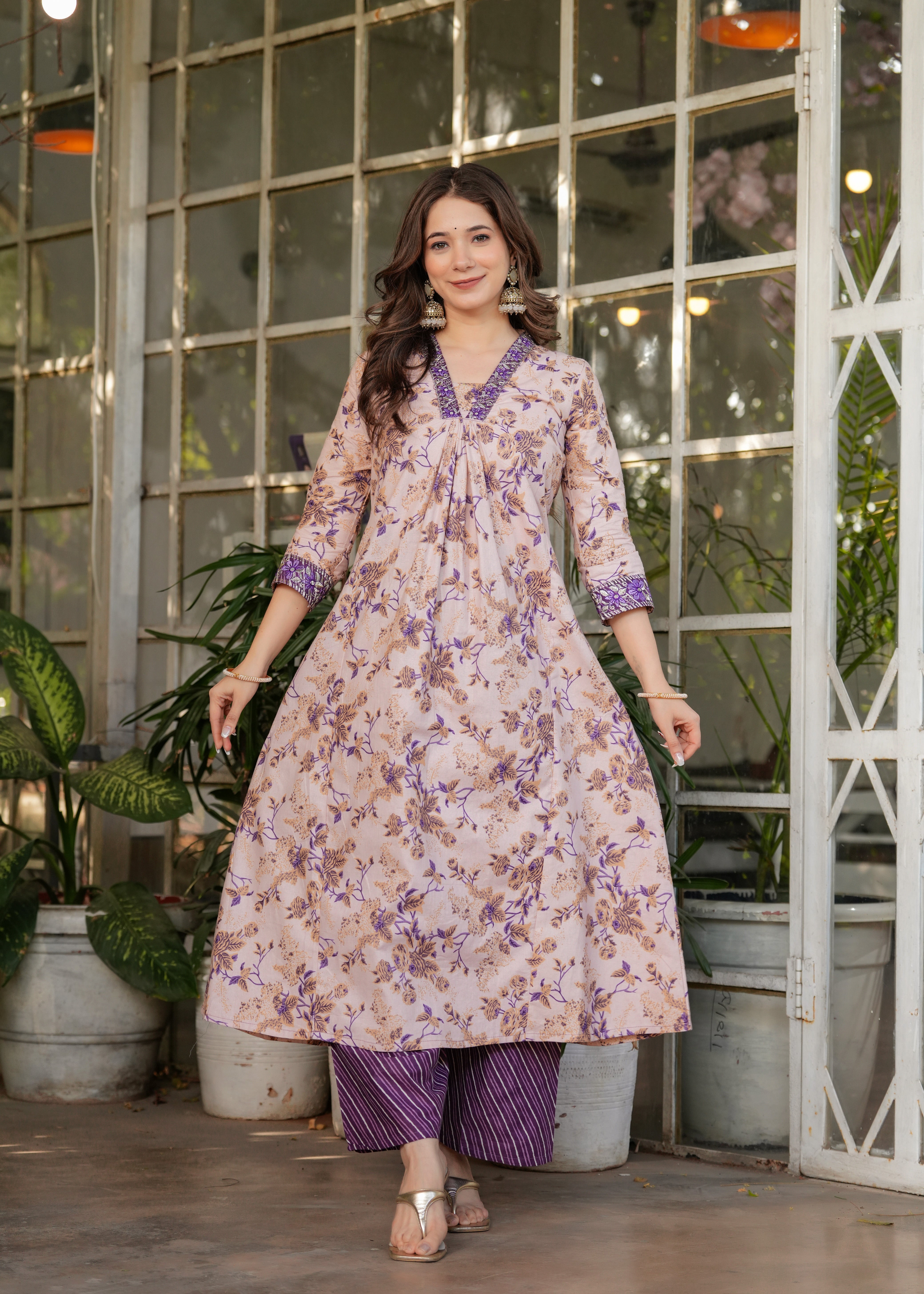 Cotton Women's Kurta Pant set with Dupatta