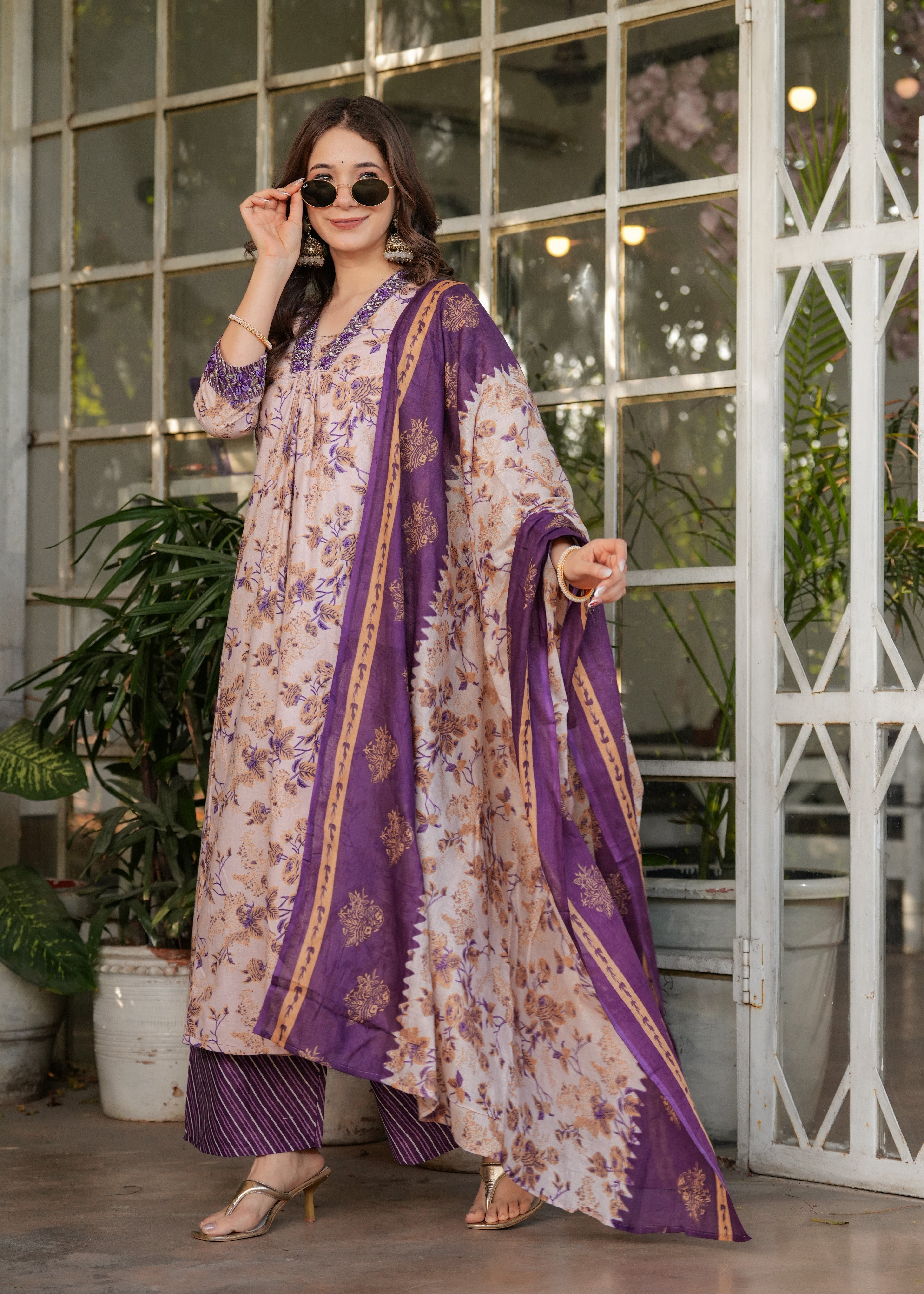 Cotton Women's Kurta Pant set with Dupatta
