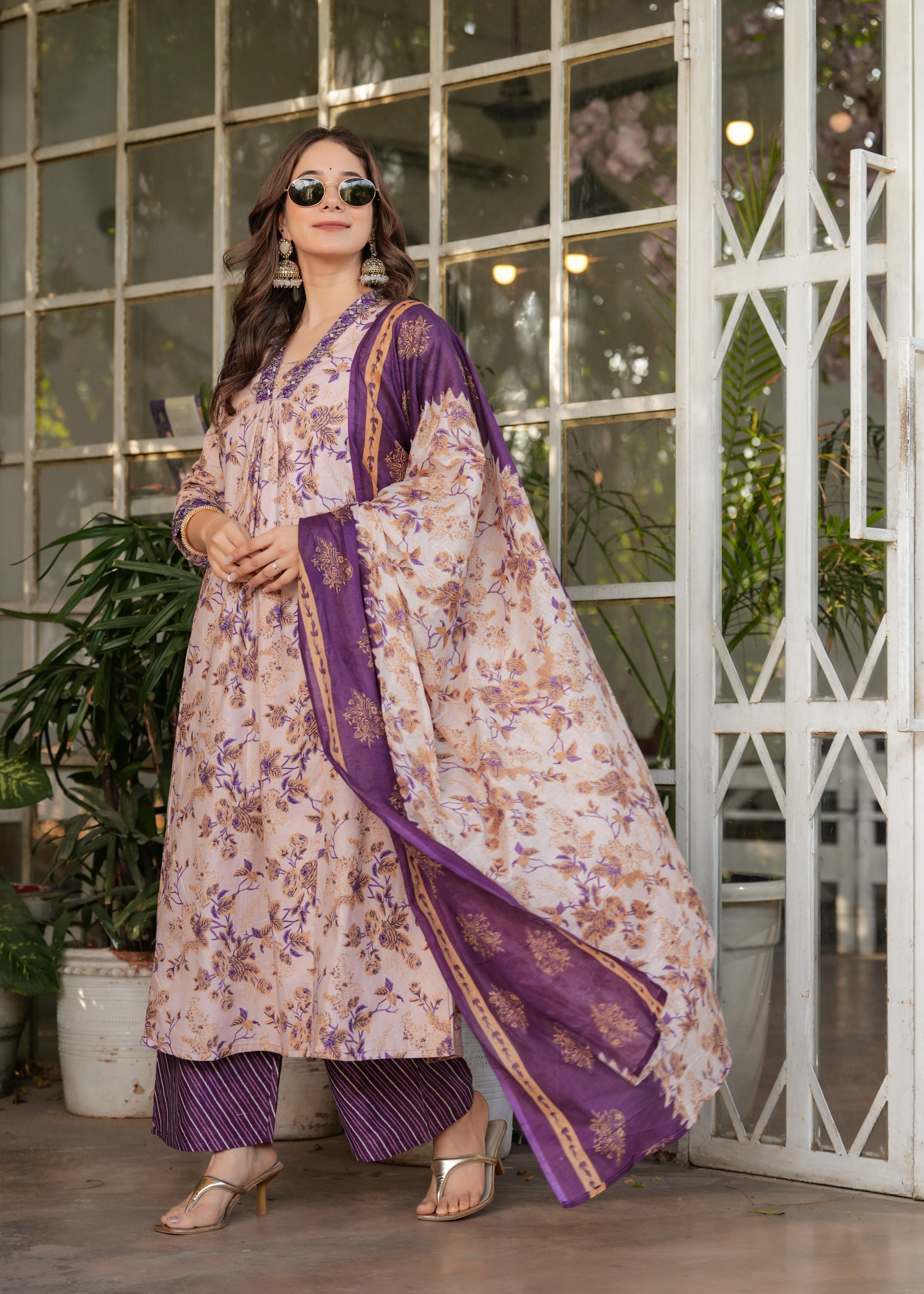 Cotton Women's Kurta Pant set with Dupatta