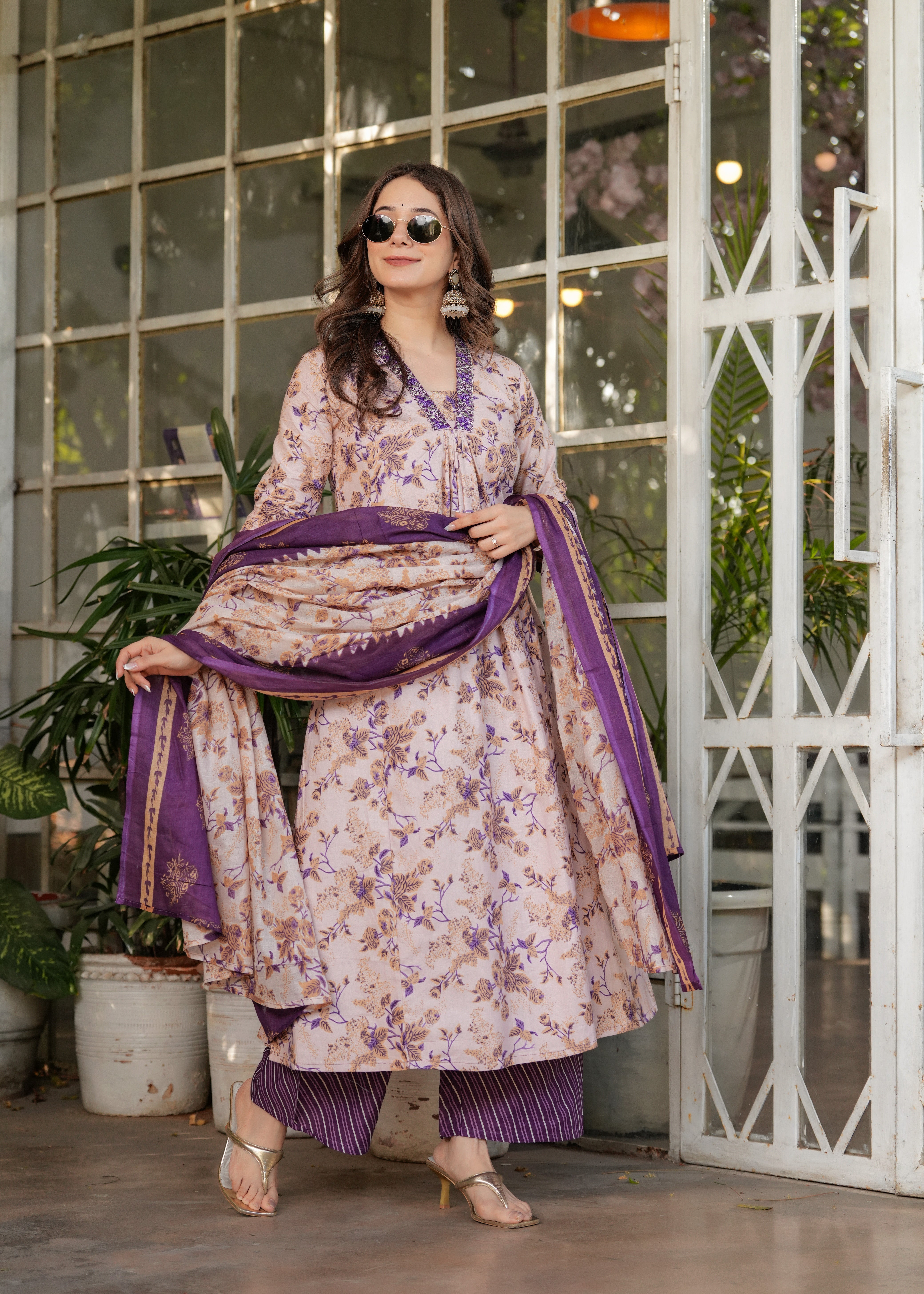 Cotton Women's Kurta Pant set with Dupatta