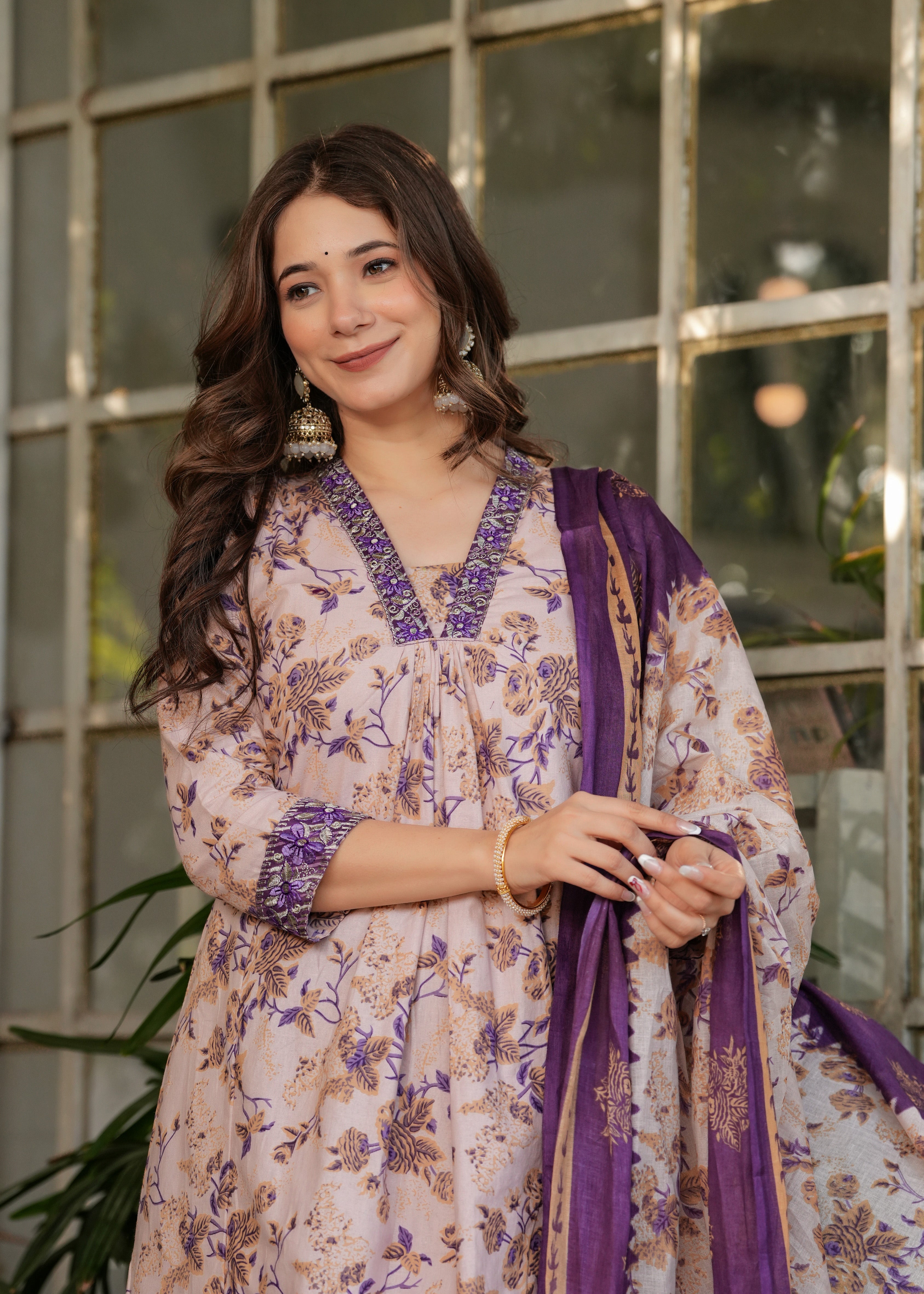 Cotton Women's Kurta Pant set with Dupatta
