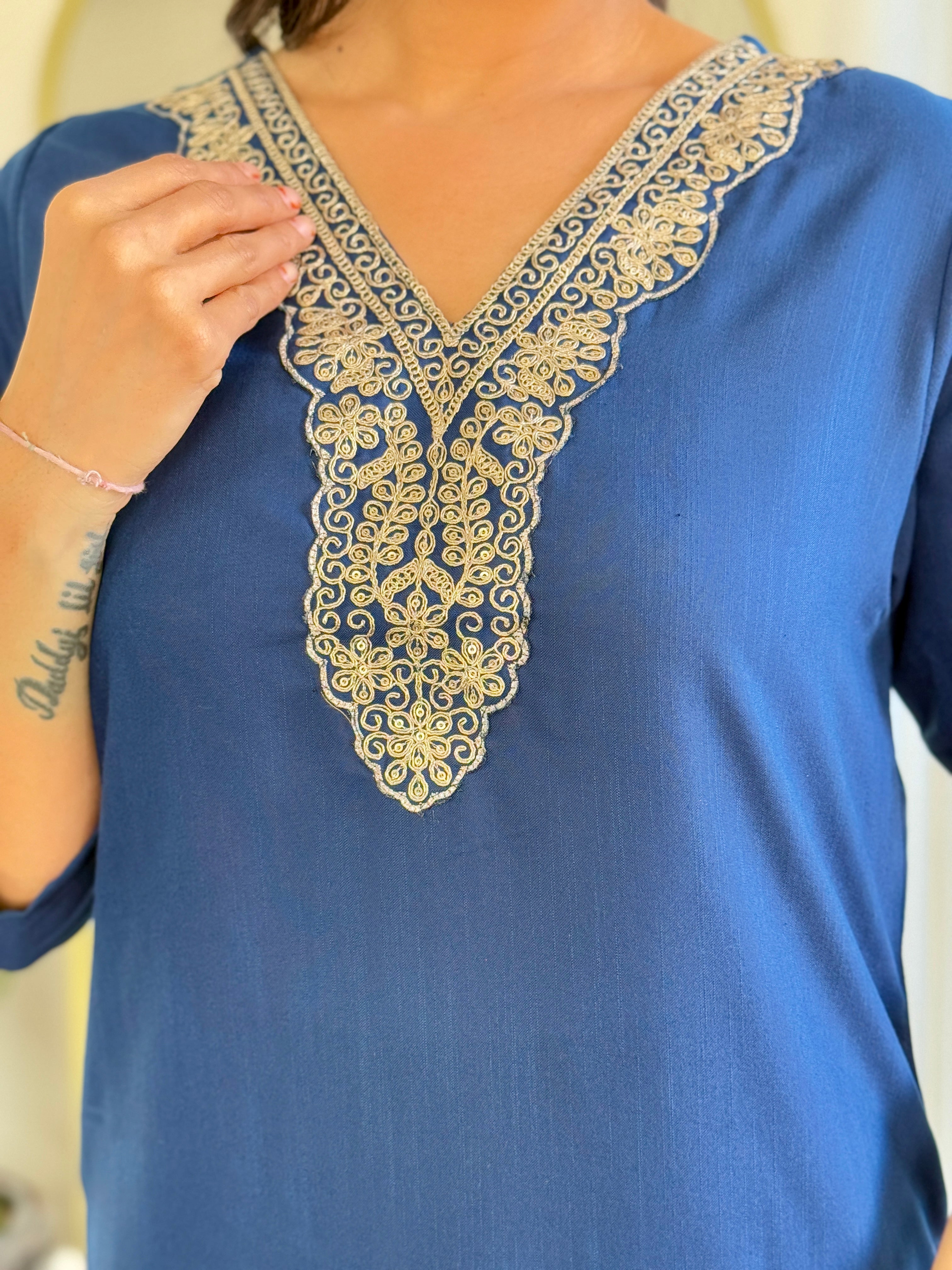 Women's Viscose  Work Kurta Set with Dupatta