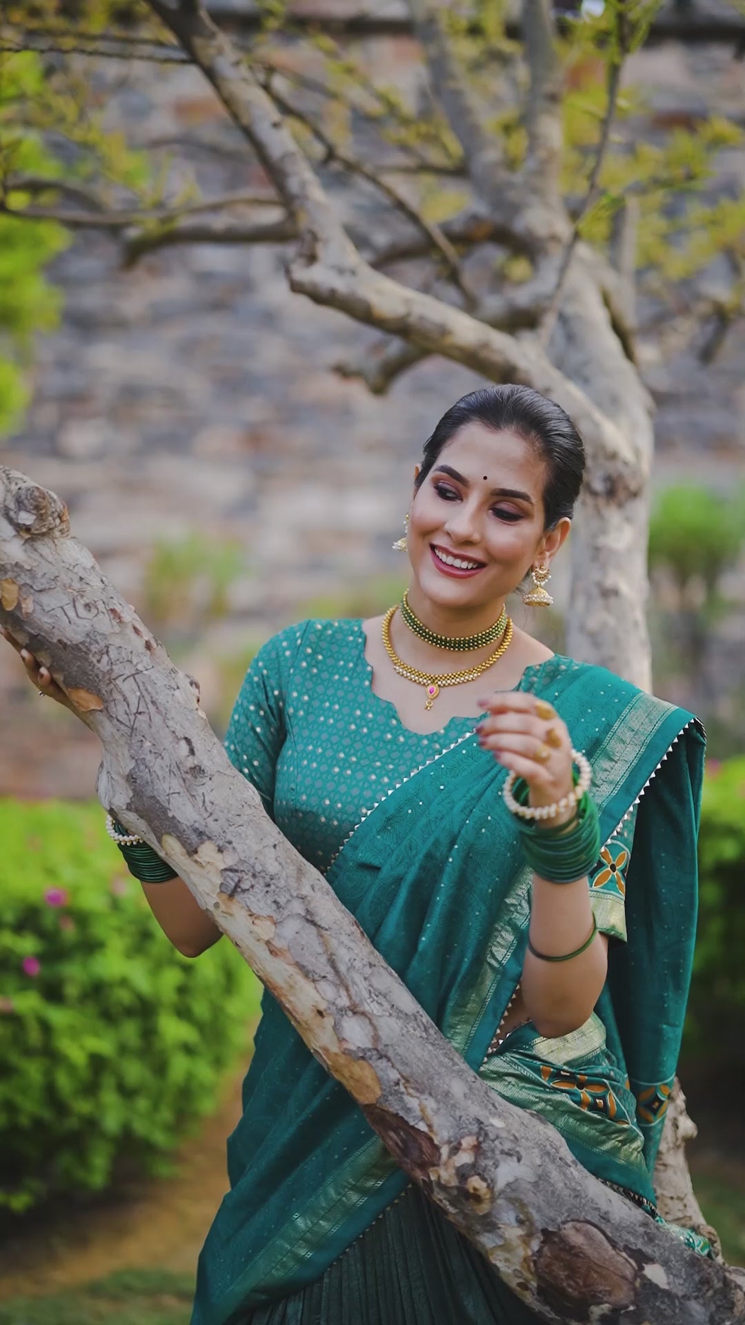 Sea Green Tussar Silk With Foil Print Lehenga Choli With Dupatta